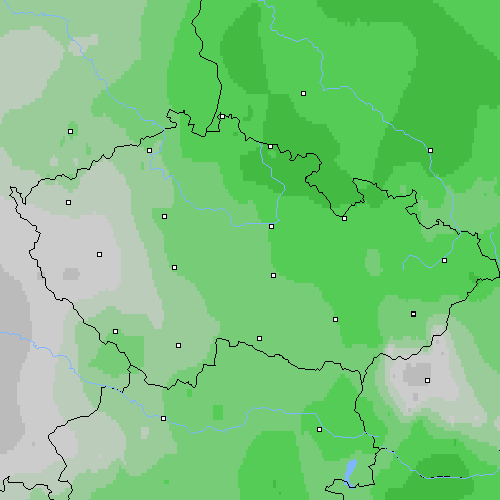 Oblačnost Česko