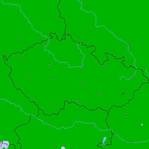 Srážky(24 h) Česko