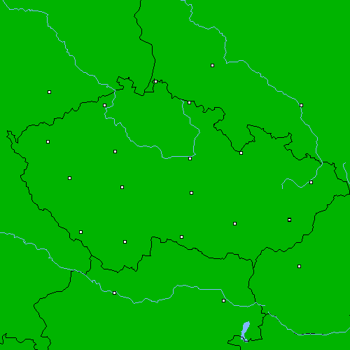 Srážky(24 h) Česko