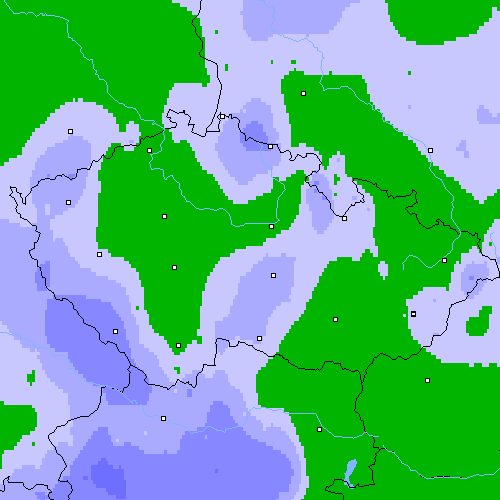 Srážky(24 h) Česko