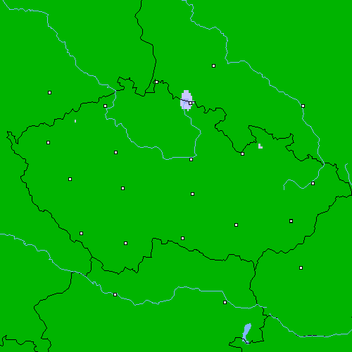 Srážky(24 h) Česko