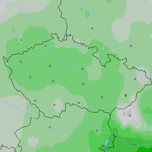 Oblačnost Česko