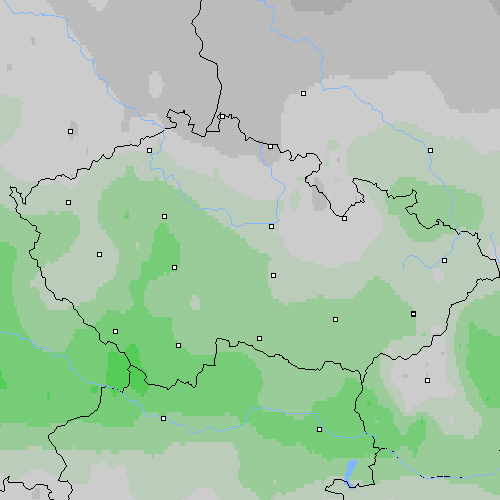Oblačnost Česko