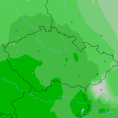 Oblačnost Česko