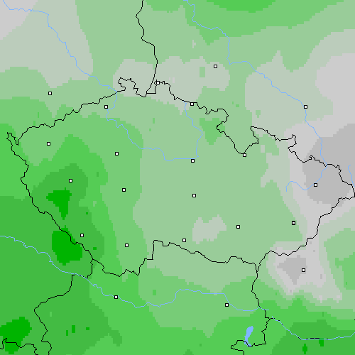 Oblačnost Česko