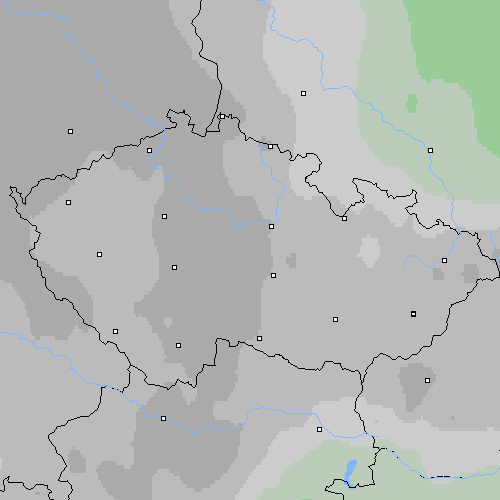Oblačnost Česko
