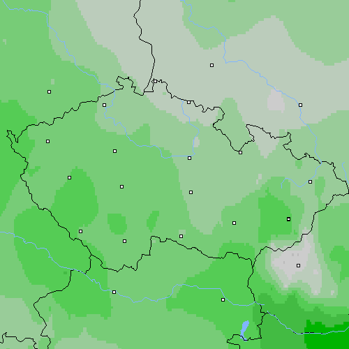 Oblačnost Česko