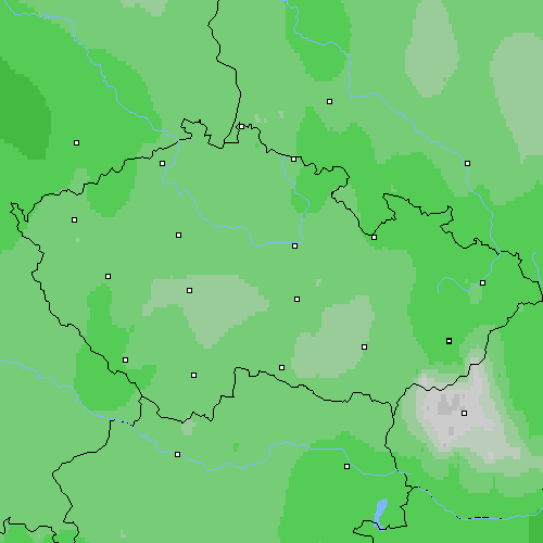 Oblačnost Česko