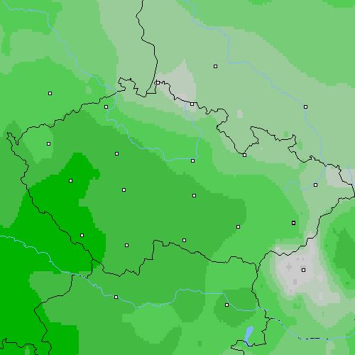 Oblačnost Česko
